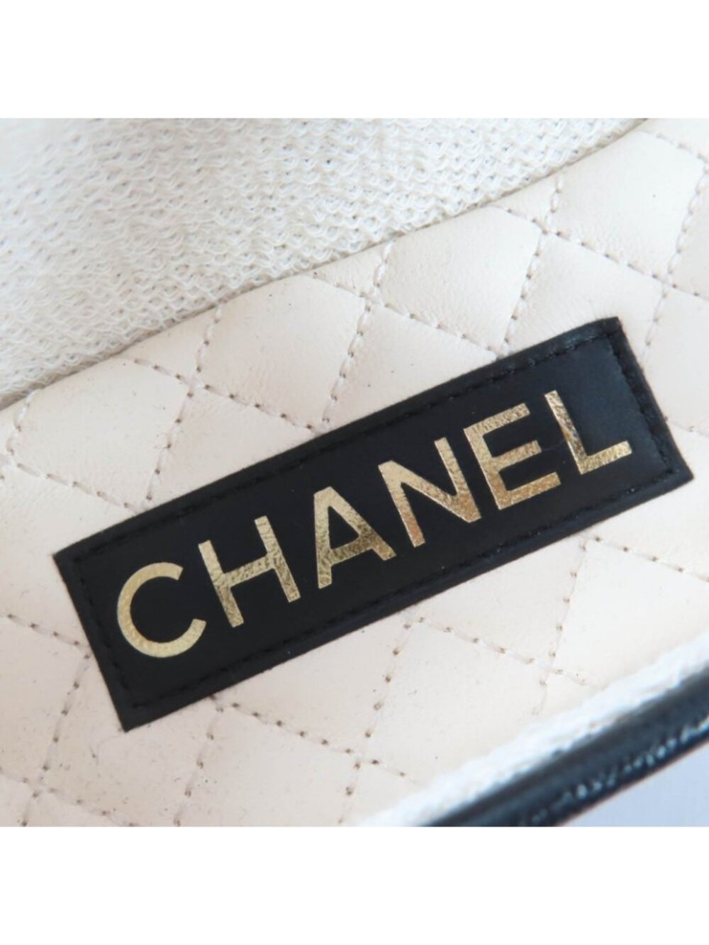 Chanel 25c Mary Jane CC Logo Leather Ballet Shoes Black - Picture 9 of 12